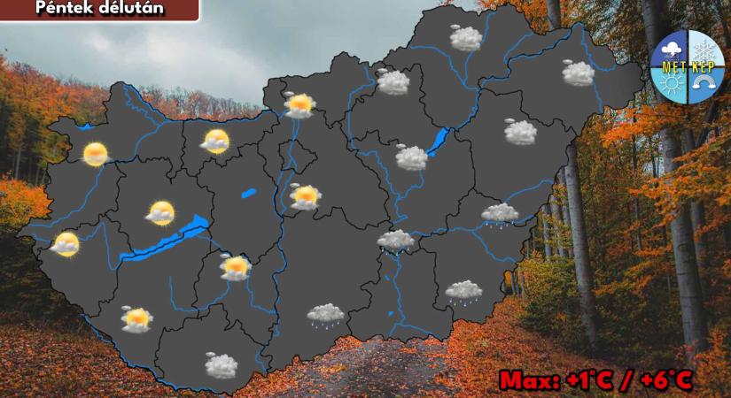 Megnövekszik a felhőzet, délen és keleten kisebb csapadékra is számíthatunk