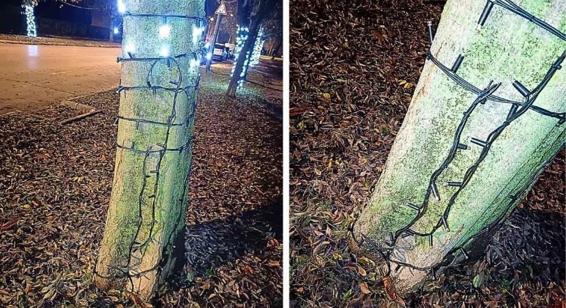 Még el sem kezdődött advent, máris megrongálták a fényeket