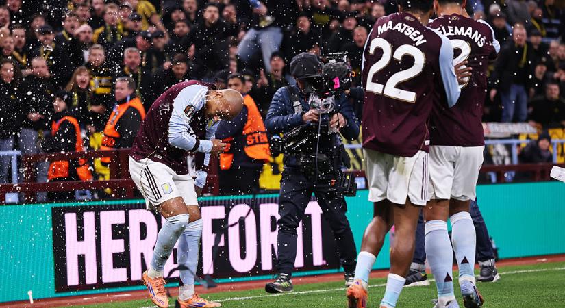 El: a Young Boys-szurkolók tárgyakkal dobálták meg az Aston Villa játékosait, a meccset félbe is kellett szakítani