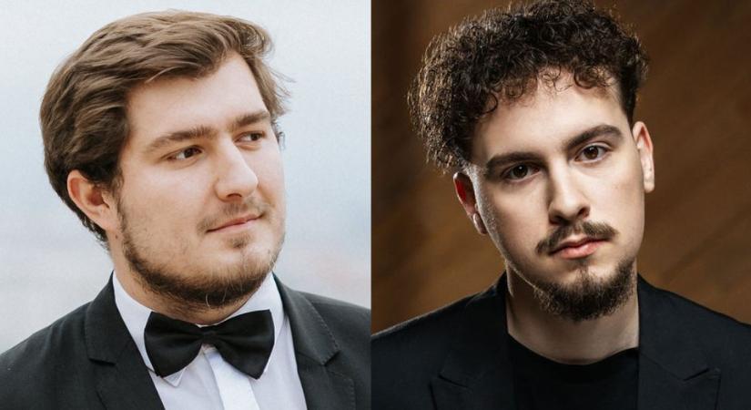 Friderikusz Péter és Horváth Áron az Ötpacsirta Szalonban