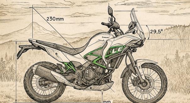 Nyilvános az összes műszaki részlet a Kawasaki KLE500-ról: teljesítmény, tömeg és hasmagasság