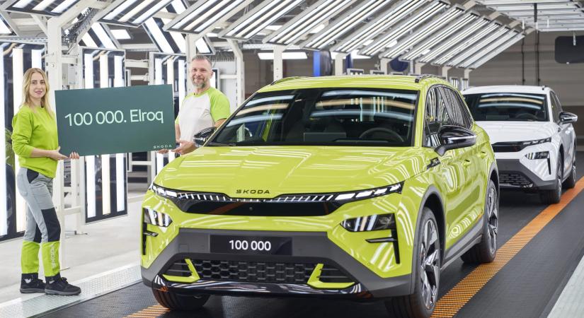 Elkészült a százezredik Elroq a Škodánál!
