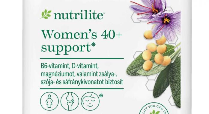 A Nutrilite bemutatja a Women’s 40 support étrend-kiegészítőt: támogatás a női egyensúlyért a változókorban is