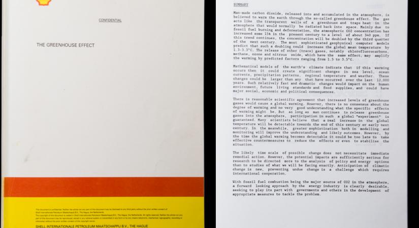 1985. november 28.: A Shell belső dokumentuma a globális felmelegedésről