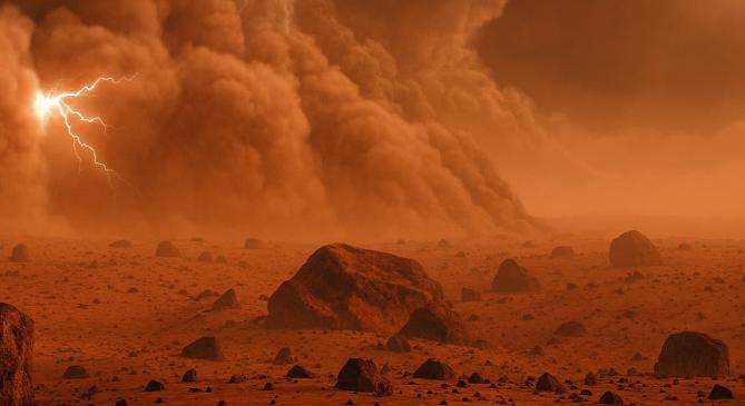 Villámlás zajlott a Marson, elsőként mértek elektromos kisülést a vörös bolygón