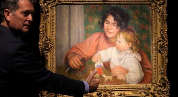 Egy eddig ismeretlen festményen Renoir későbbi Oscar-díjas fiát ábrázolta