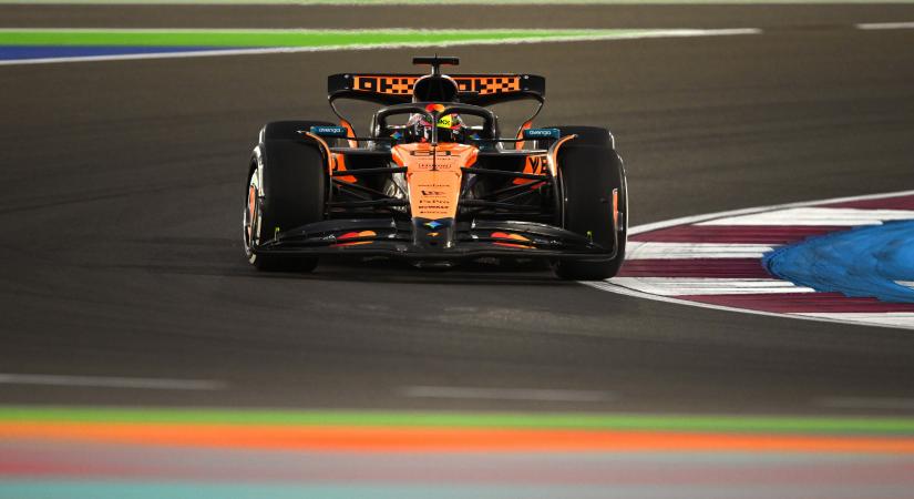 Piastri nyerte az egyetlen szabadedzést Katarban