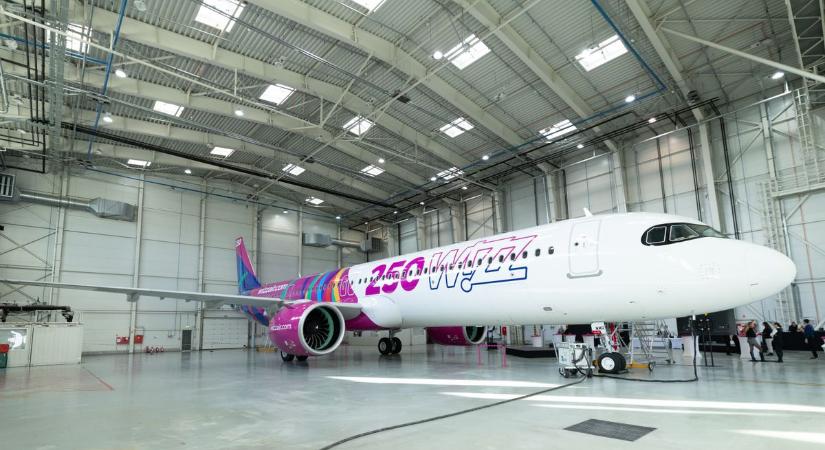 A Wizz Air bemutatta a 250. repülőgépét és már készül az 500-ikra