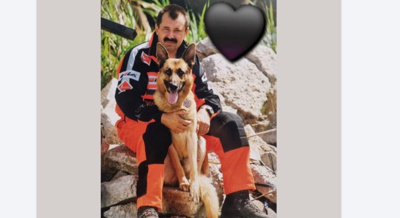 Gyászba borult Miskolc: meghalt Lehoczki László, a legendás mentőkutya, Mancs gazdája