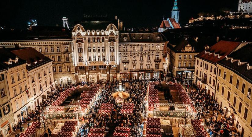 Péntek délután nyitnak a karácsonyi vásárok Pozsonyban