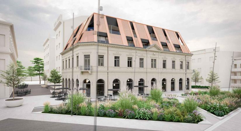 A Kompakt Építész Stúdió megvételt nyert pályaműve a debreceni Wolff Palota megújítására kiírt pályázaton