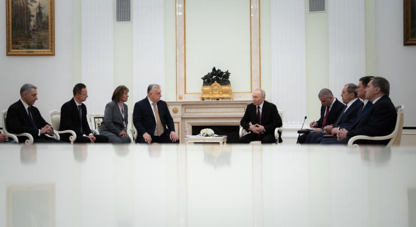 Elárulta a Kreml: a szankcionált orosz cégek kivásárlásáról is tárgyaltak Orbán Viktor moszkvai látogatásán