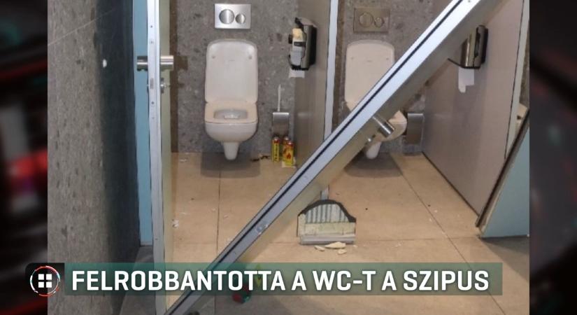 Robbanás egy budapesti pláza vécéjében: öngyújtógázt akart szívni egy férfi