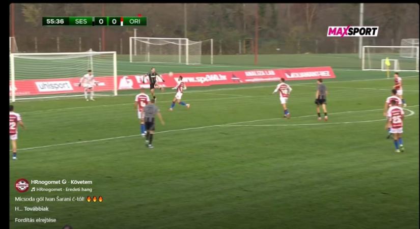 Ibrahimovic is elismerően csettintene a másodosztáyú focista zseniális gólja láttán