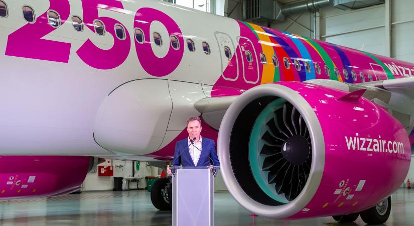 Bemutatta 250. repülőgépét a Wizz Air