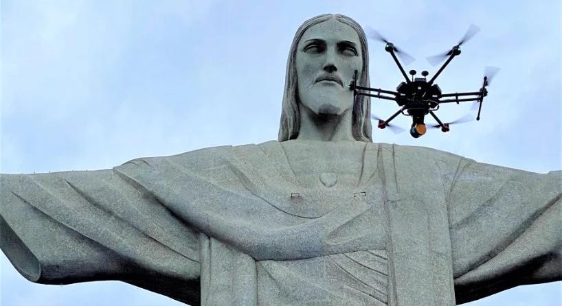 Látványos felvételek készültek a legismertebb brazil szoborról