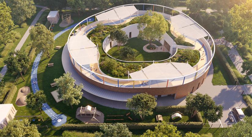 Óvoda az Óbester utcában – A B3 Építész Stúdió Kft. megvételt nyert pályaműve