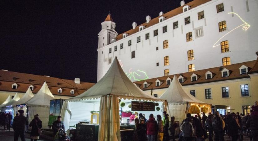 Megnyílt a középkori karácsonyi vásár a pozsonyi vár udvarán
