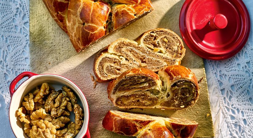 Meseszép süti a karácsonyi asztalra: narancsos, diós bejglifonat