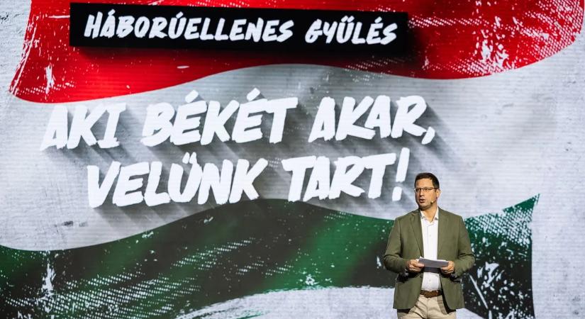 "Csak mi tudjuk garantálni Magyarország békéjét és biztonságát"- Gulyás Gergely a nyíregyházi Háborúellenes Gyűlésen beszélt