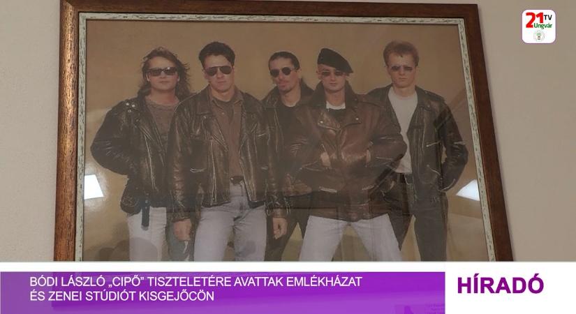 Bódi László „Cipő” tiszteletére avattak emlékházat és zenei stúdiót Kisgejőcön (videó)