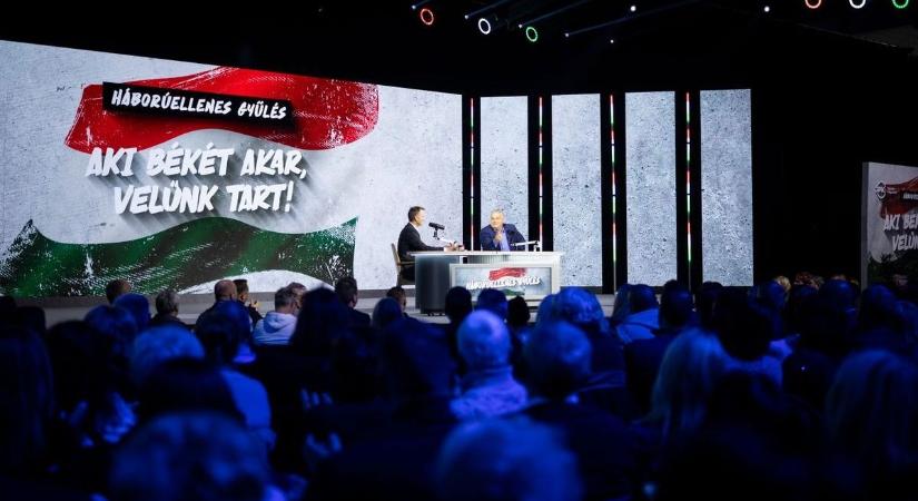 Nyíregyházi háborúellenes gyűlés: a stabil Orbán Viktor