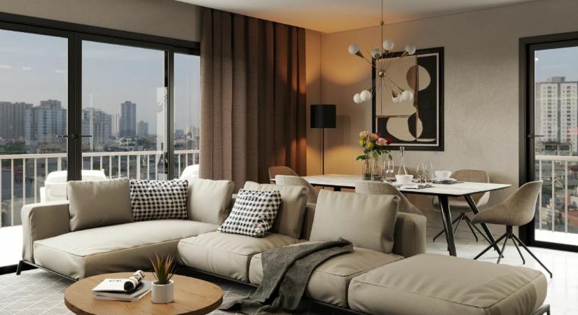 Kortárs lakás Párizs modern lakónegyedében: meleg árnyalatok és otthonos részletek