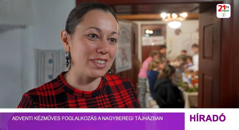 Adventi kézműves foglalkozás a Nagyberegi Tájházban (videó)
