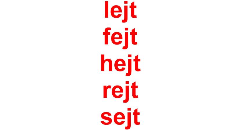 Műveltségi teszt, helyesírás: kiszúrja 20 másodperc alatt, melyik két ly-os szót írtuk j-vel?