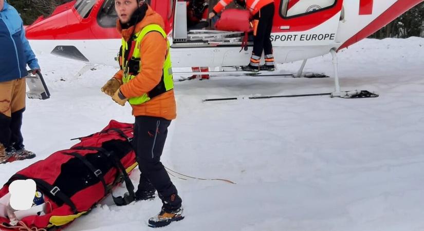 Lezárt sípályán csúszott le, súlyosan megsérült a 48 éves férfi