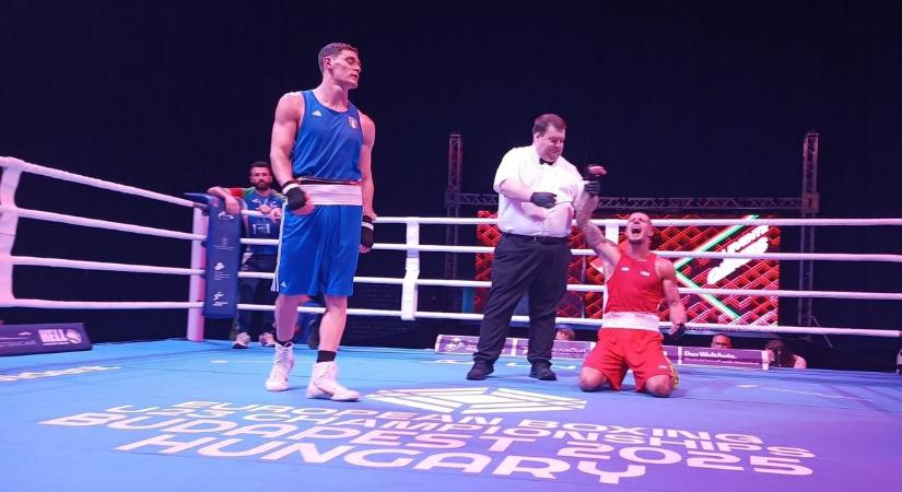 Legyőzte olasz ellenfelét, U23-as Európa-bajnok a szegedi ökölvívó