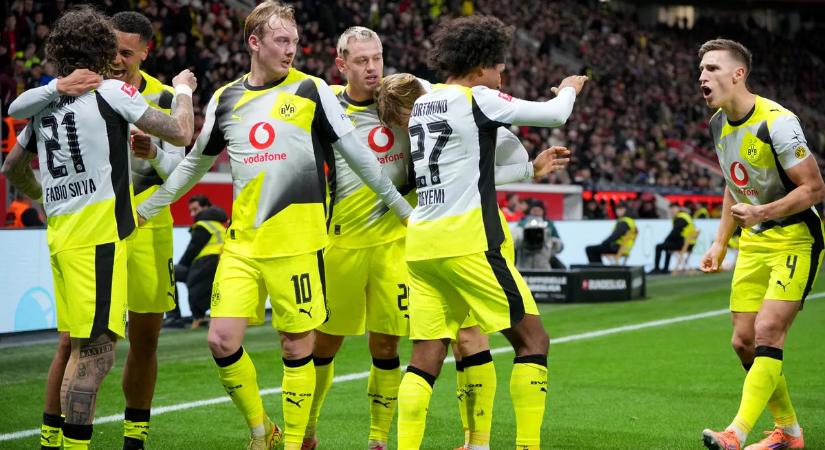 A Dortmund megnyerte a rangadót Leverkusenben