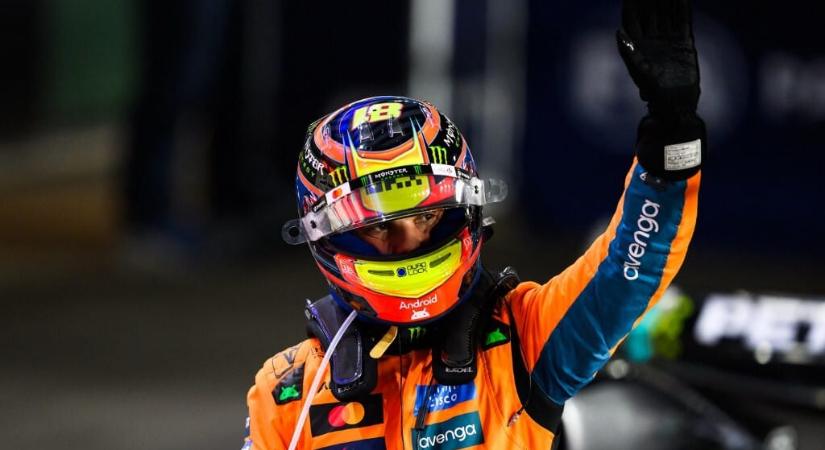 Piastri nyerte az időmérőt Katarban