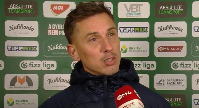 „Föntről így belenyúlni erős volt” – Németh Krisztián az MTK piros lapját kritizálta