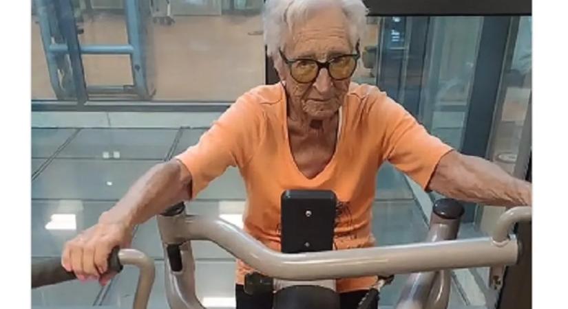 Az edzőteremben tölti a szabadidejét egy 101 éves nő, szerinte ez a hosszú élet titka