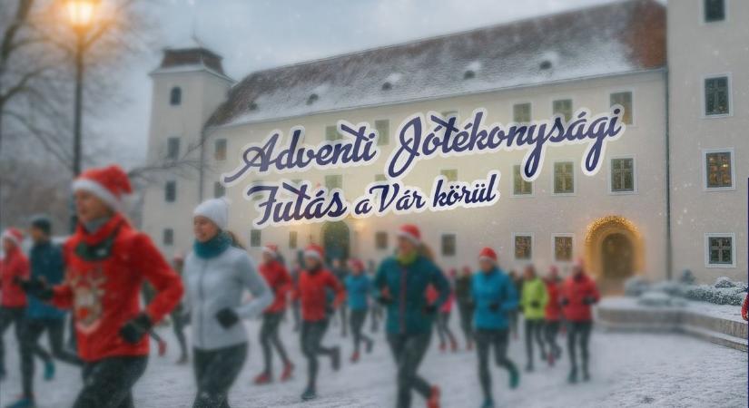 Adventi futás a jótékonyság jegyében az óvári vár körül