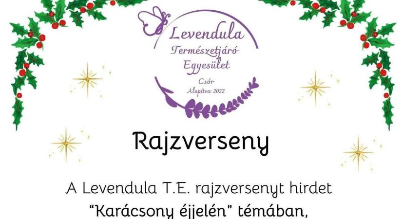 Rajzversenyt hirdet a Levendula Természetjáró Egyesület