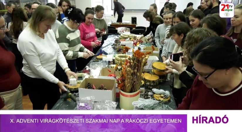 X. Adventi Virágkötészeti Szakmai Nap a Rákóczi egyetemen (videó)