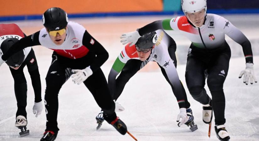 Rövidpályás gyorskorcsolya: olimpiai kvótát szerzett a férfiváltó