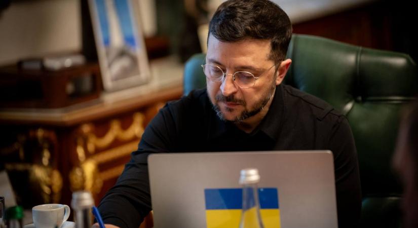 Az európai partnerekkel egyeztet Zelenszkij