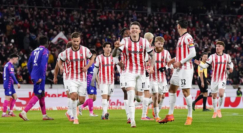 Bundesliga: az emberhátrányban futballozó Mainznak esélye sem volt a Freiburg ellen