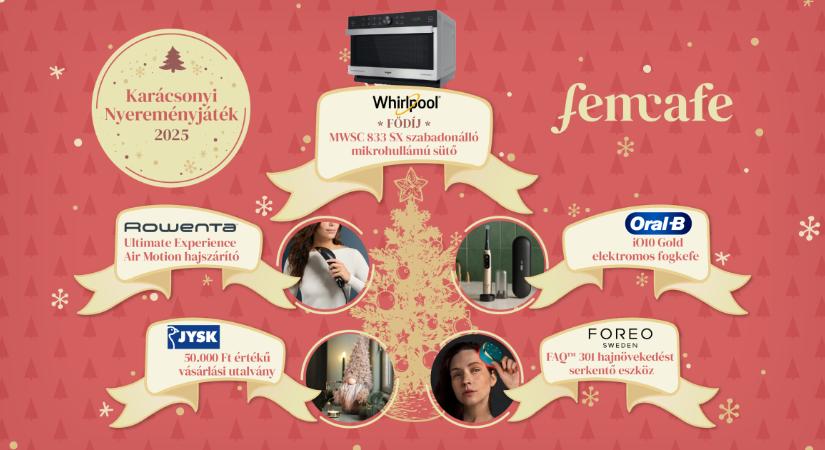 Játssz a Femcaféval és nyerj értékes karácsonyi ajándékokat a fa alá!