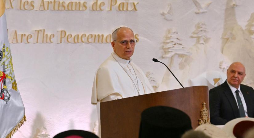 Leó pápa szerint a palesztin állam az egyetlen megoldás az izraeli konfliktusra