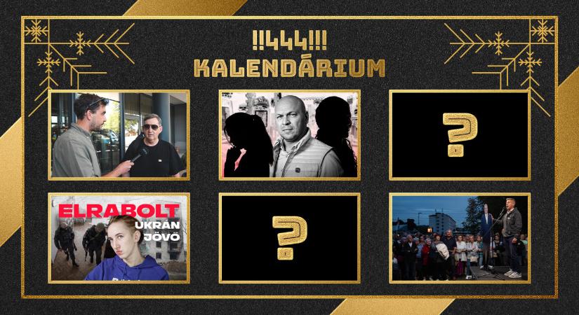Itt a 444 kalendáriuma: súlyos ügyek és nagy pillanatok december minden napjára