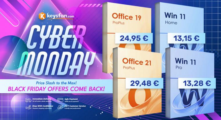 A Cyber Monday alatt fillérekért juthatsz legális Windows és Office kulcsokhoz