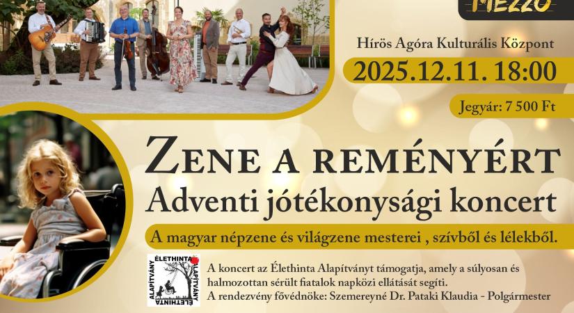 Zene a reményért – Adventi Jótékonysági Koncert – Támogatás és élmény