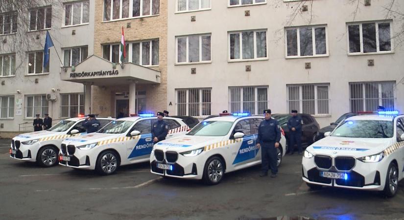 Újabb nyolc BMW-vel bővült a hajdú-bihari rendőrség flottája