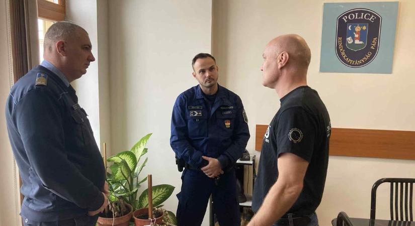 Intézkedéstaktikai képzés a Pápai Rendőrkapitányságon