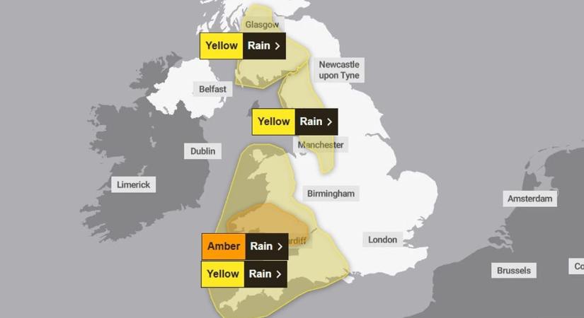 Egy nap alatt egyhavi csapadék eshet le Walesben, durva áradásokra készülnek