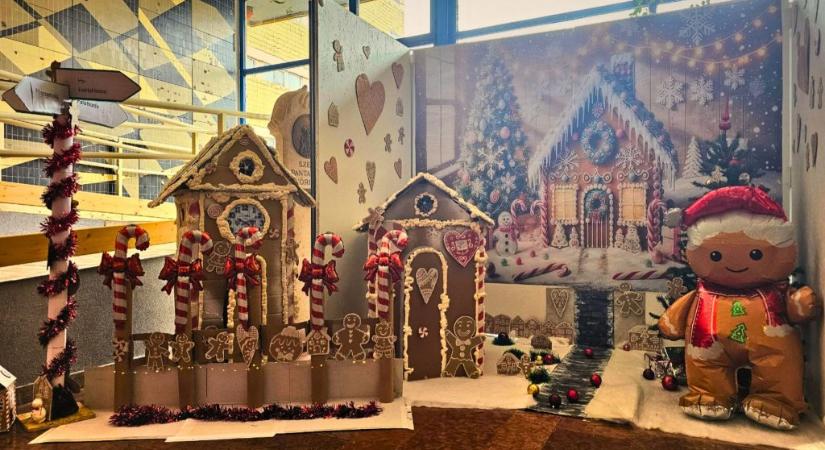 Varázslatos látvány fogadja a dunaújvárosi kórházba érkezőket